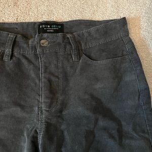 Greyish black corduroy pants